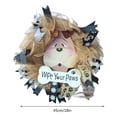 thumbnail image 2 of BKER New Dog Head Garland Rattan Ring Door Hanging Garden Window Decoration Wreath, 2 of 3