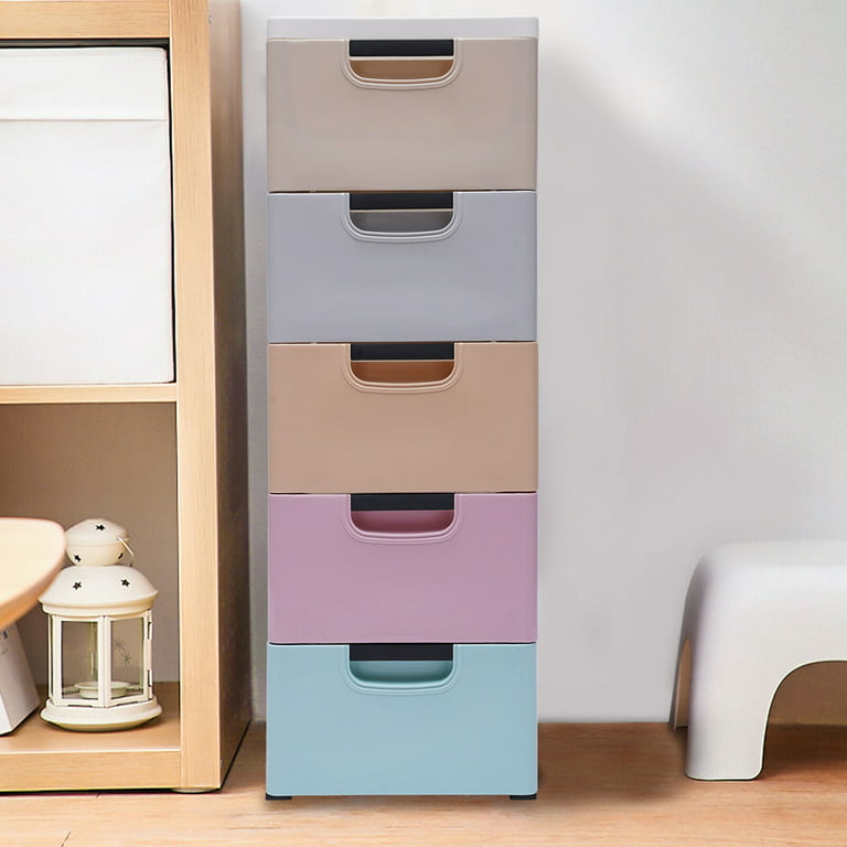 Multilayer Plastic Drawer Storage Cabinet Baby Wardrobe Rack Home
