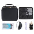 thumbnail image 4 of Bolsa de maquillaje de viaje, bolsa de cosméticos de viaje, bolsa de maquillaje plegable con cierre de cremallera, impermeable para viajes de, 4 of 9