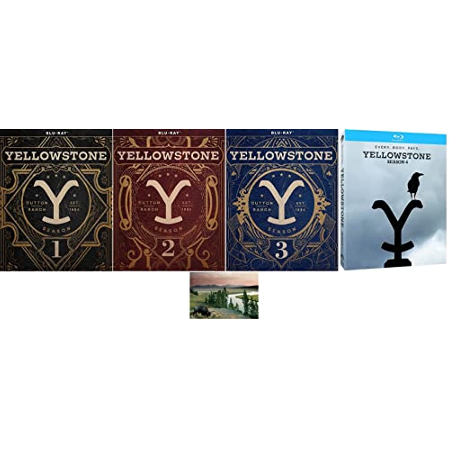Yellowstone Special Edition Complete Seasons 1 2 3 4 Kevin Costner 4 Blu Ray Set 39 Episodes