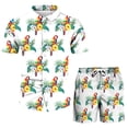 thumbnail image 4 of Conjunto de ropa de playa hawaiana para hombre Conjunto de 2 piezas de camisa bohemia de verano y pantalones cortos Pompotops  oipoqjl51271, 4 of 9