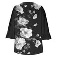 thumbnail image 3 of Womens Tops Short Sleeve V Neck Shirts Loose Casual Blouses Summer Tees Criss Cross, 3 of 6