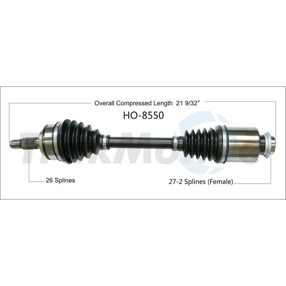 CV Axle Shaft Fits select: 2018 HONDA CIVIC, 2016-2017 HONDA CIVIC LX