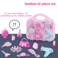 thumbnail image 2 of Makeup Toy 12pcs Set Toolbox Character Dress Up Makeup Interactive Game Gift, 2 of 5