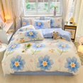 cotton new bed sheets quilt cover dormitory threepiece set