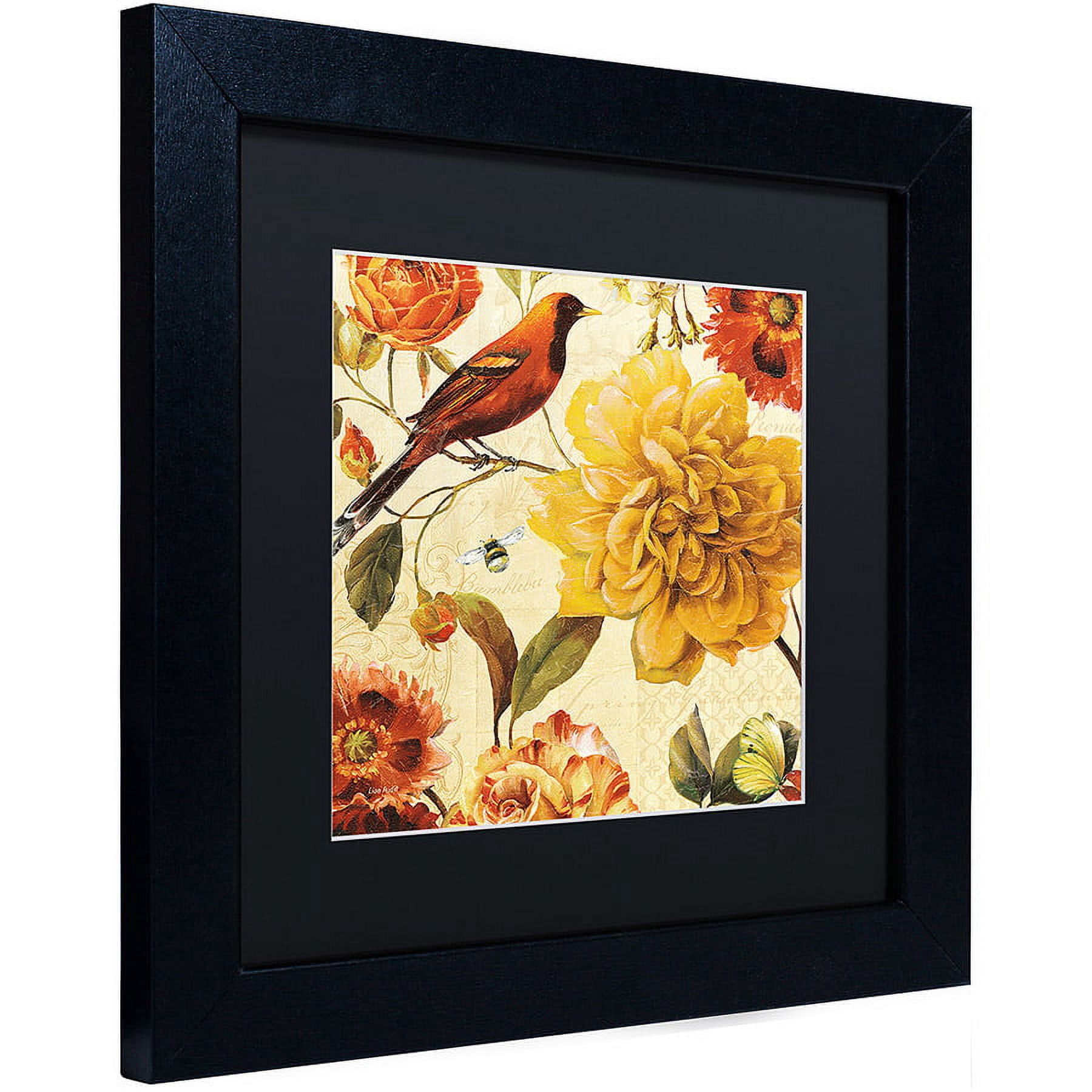 Trademark Fine Art "Rainbow Garden Spice II" Canvas Art by Lisa Audit, Black Matte, Black Frame