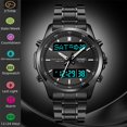 thumbnail image 3 of Skmei Relojes De Cuarzo Para Hombres Marca Original Correa De Acero De Lujo Led Impermeable Reloj De Pulsera Digital Moda Hombre Cuenta Atrás Tres Veces, 3 of 4