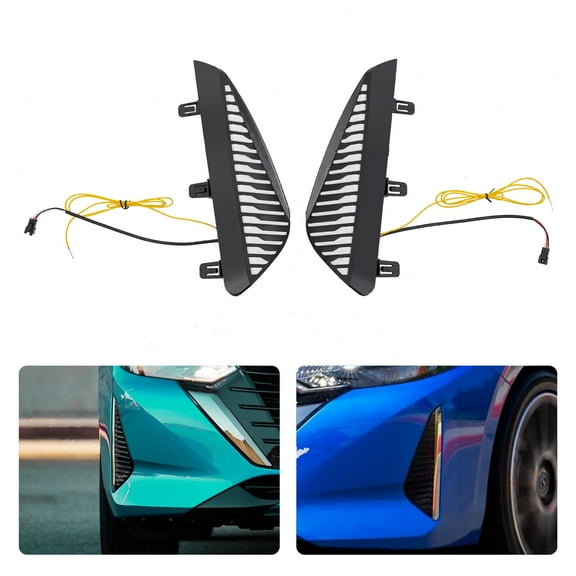 Miumaeov 3-Colors LED Daytime Running Light Fog Lamp W/ Turn Signal For 2024 Nissan Sentra Left & Right