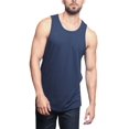 thumbnail image 5 of G-Style USA Men's Straight Hem Long Length Tank Top TT60 - Navy - Large, 5 of 7