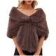 thumbnail image 1 of Bufandas elegantes para mujer, para novia, boda, chal largo falso, estola, bufanda, capa, cárdigan, chaqueta, top, bufanda para mujer, 1 of 8