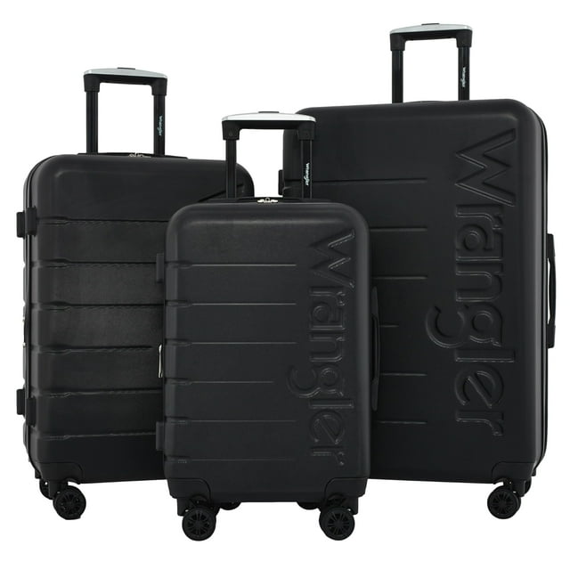 Set de equipaje Wrangler Maverick de 3 piezas negro