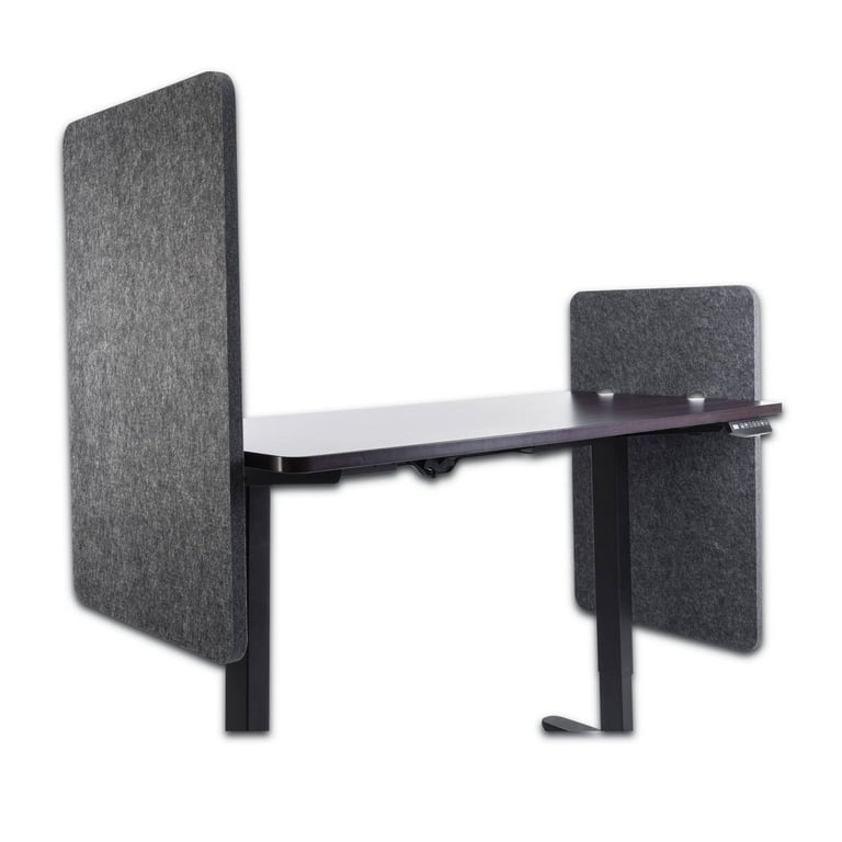 Desk Modesty Adjustable Height Desk Screen Cubicle Divider and Privacy Partition, 23.5 x 1 x 36, Polyester, Gray Desk Modesty Adjustable Height Desk Screen Cubicle Divider and Privacy Partition, 23.5 x 1 x 36, Polyester, Gray