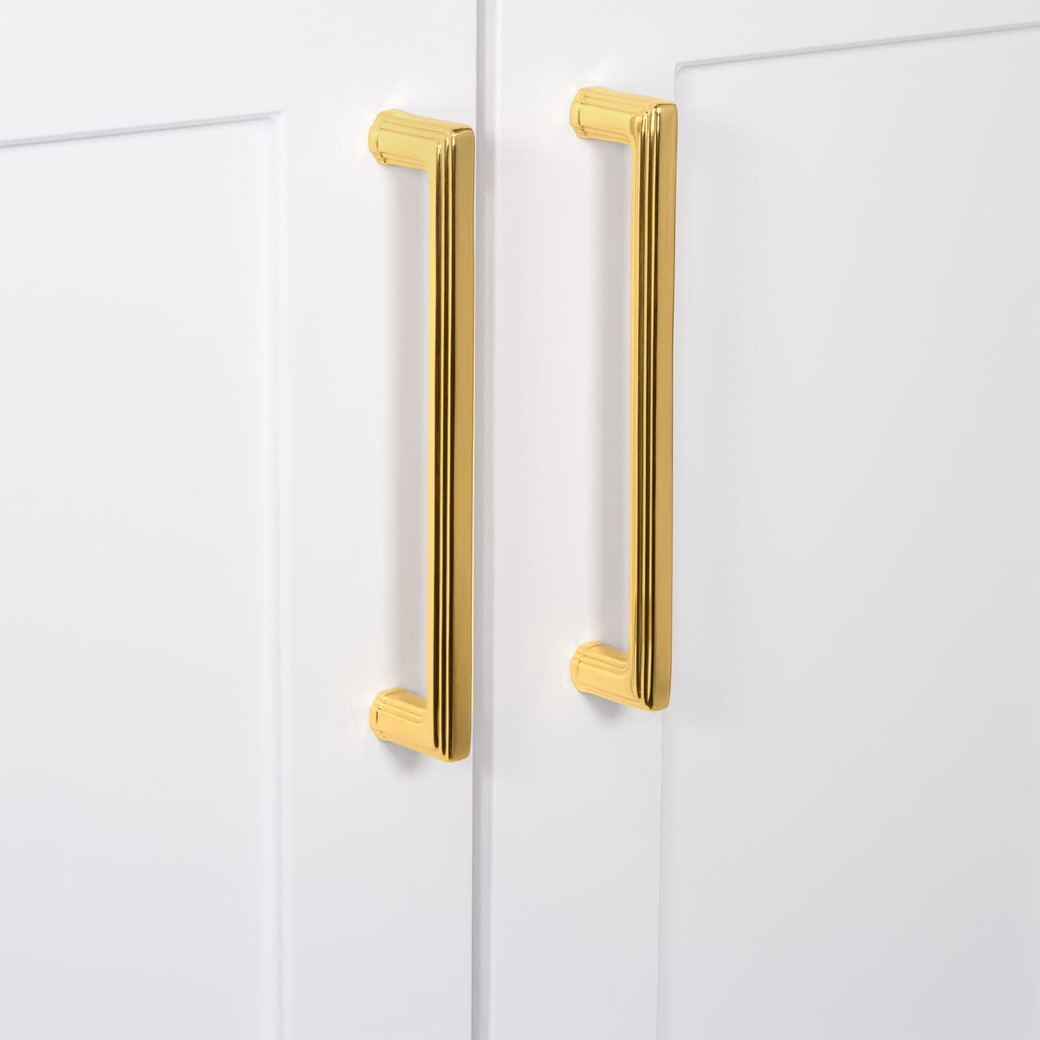 Grandeur 857396 Carre 6" Center To Center Solid Brass Cabinet Handle / Drawer Handle -