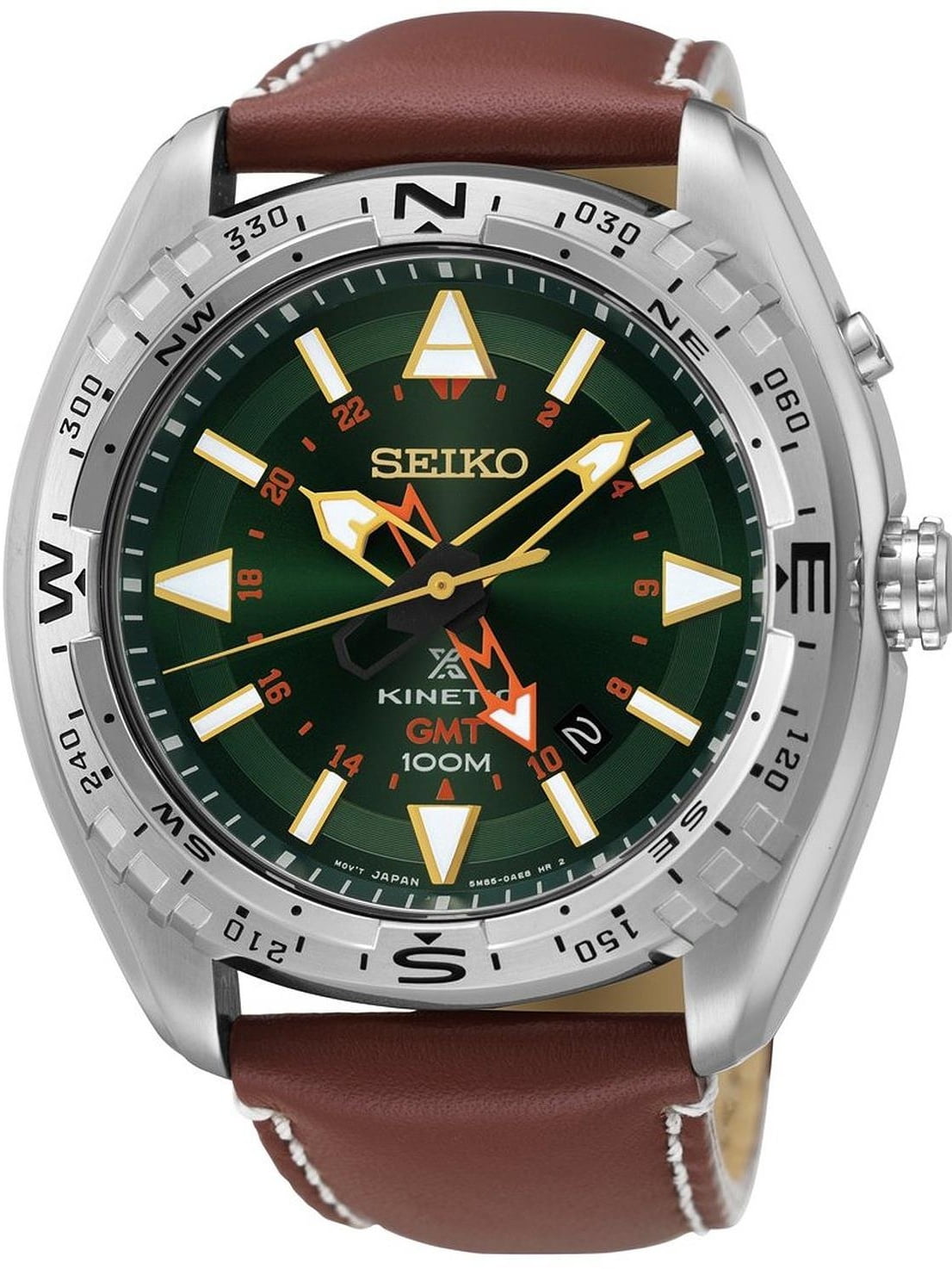 seiko kinetic green dial