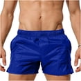 thumbnail image 2 of WIZUTIZ Men's See Through Beach Shorts Swim Trunks Elastic Mesh Swimming Boxer Briefs Lounge Pants Outdoor Sweatpants, 2 of 5