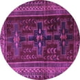 thumbnail image 1 of Ahgly Company Indoor Round Persian Purple Traditional Area Rugs, 7' Round, 1 of 4