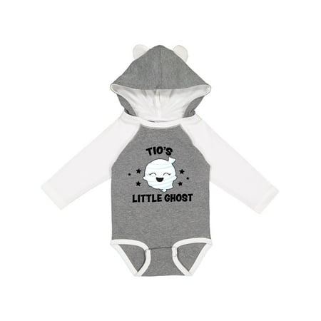 

Inktastic Cute Tio s Little Ghost with Stars Gift Baby Girl Long Sleeve Bodysuit