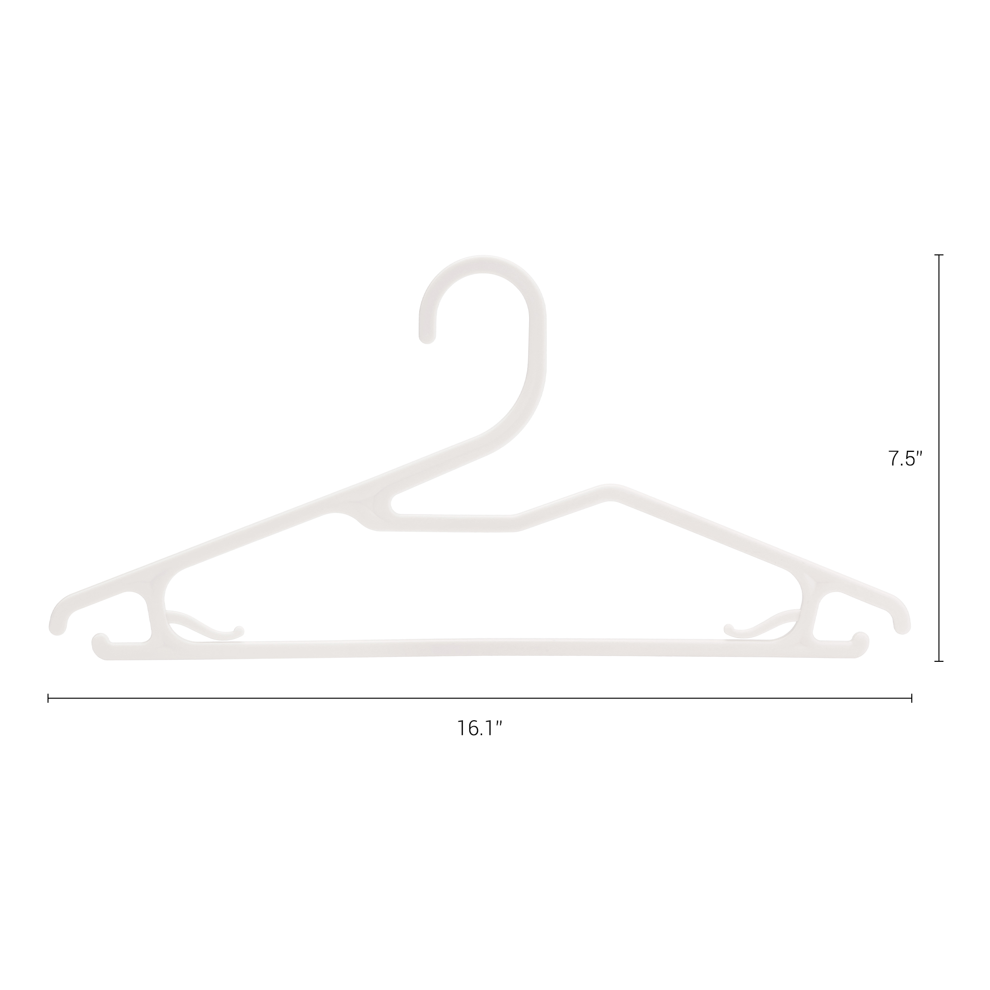 Unique Bargains Plastic Pants Hangers with Non-Slip Hook 20 Packs Gray