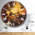 thumbnail image 2 of Designart 'Vintage Style View of Paris' French Country wall clock, 2 of 3