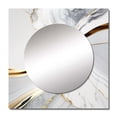 thumbnail image 2 of Designart "Grey-Toned Geode Waves IV" Abstract Square Mirror For Wall Decor - Large Grey Square Printed Wall Mirror Art - Square Modern Mirror - Wall Mounted Square Large Mirror, 2 of 5