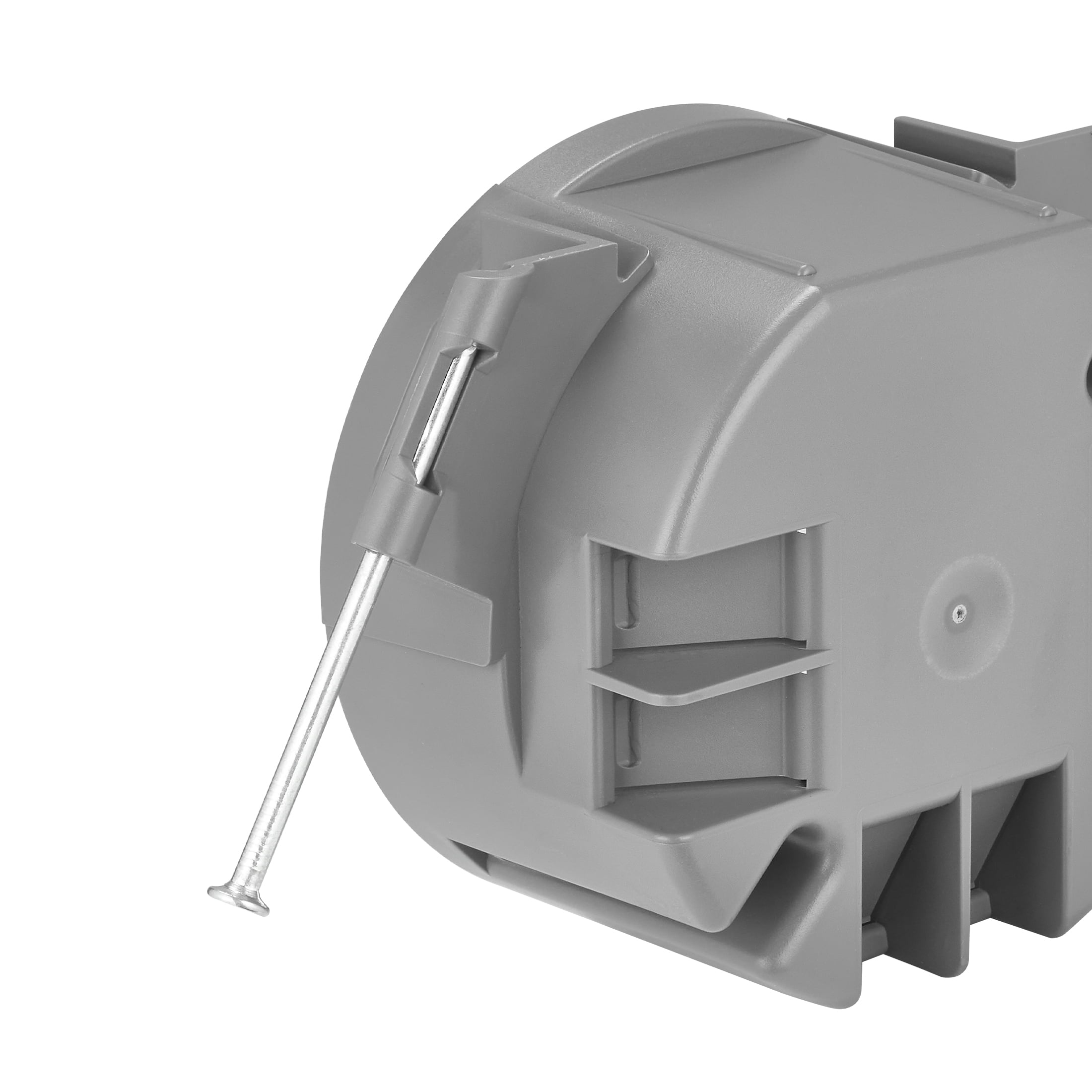 Maxxima 20.3 cu. in. PVC New Construction Ceiling Electrical Junction Box, Ceiling Box w/ Nails, ETL Listed, Gray (10 Pack)