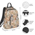 thumbnail image 4 of Balery Floral Paisley Lightweight Backpack for Men and Women - Durable and Water-Resistant, Ideal for School, Work, Travel, and Everyday Use, 4 of 9