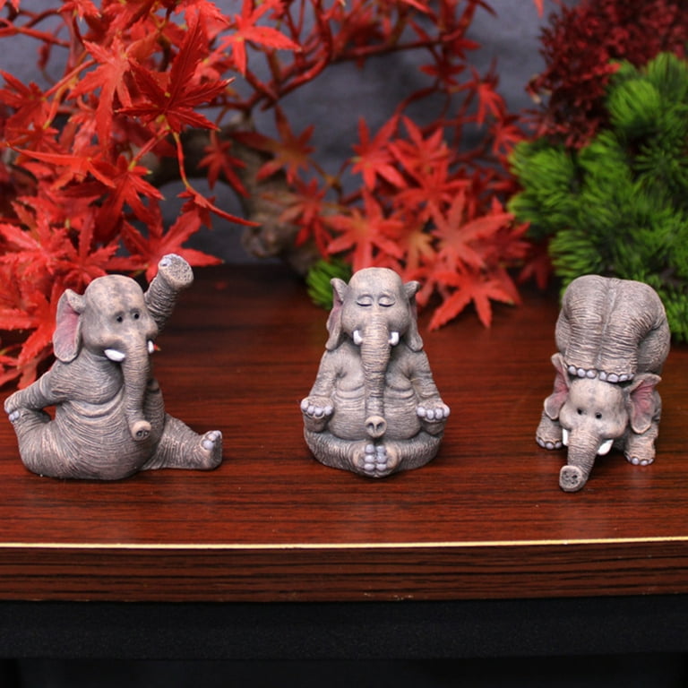 Miniature Yoga Figurines Set - Funny Mini Statue Kit of 3 pcs - Flamin –  Mood Lab