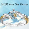 thumbnail image 5 of Healthy Turtle Inlaid Zircon Personality Ring Girl Mother's Day Gift Jewelr 9, 5 of 5