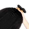 thumbnail image 4 of Hair Bundles NiegMeag Color #1B Kinky Straight Peruvian 8A, 4 of 7
