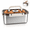Platinum, variant on Airtight Bread Box With Date Indicator Lid, Countertop Bread Storage Container, Portable Kitchen Box for Bread, Toast, Bagel, Cookies And Fresh Fruits (Grey)