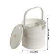 thumbnail image 4 of Desktop Trash Can Mini Tabletop Waste Basket Plastic Storage Bin Lidless Garbage Container for Living Room Bedside Coffee Table Office Desk Home Desktop Organization, 4 of 7
