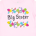thumbnail image 4 of Inktastic Big Sister Bright Flowers Girls Baby T-Shirt, 4 of 5