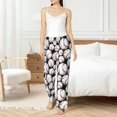 thumbnail image 6 of Lsque Cute Baseball Print Women's Pajama Pants, Lounge Pant - Comfortable Home Wear,Elastic Waistband, Stylish Design-Small, 6 of 9