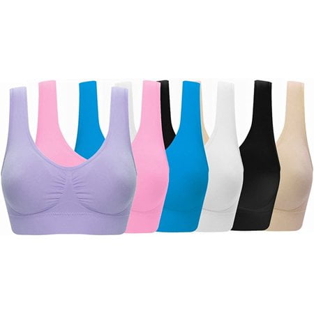 

Xiangyi Women s Comfort Workout Sports Bra Low-Impact Activity Sleep Bras