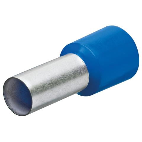 97 99 334 End Sleeves/Ferrules with Collar 14mm for 2, 5mm 200 Pcs. in Blue