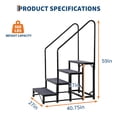 thumbnail image 4 of GloryStar RV Portable Step Ladder with Handrails, Non-Slip Mats for Hot Tubs, Porches, and Camper Entry, 4 of 7