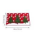 thumbnail image 3 of Cute Christmas Tree Bath mat for Bathroom Decorations Non Slip, Fluffy Absorbent Microfiber Red Colorful Xmas Cheer Holiday Festive Bathroom Mat Washable, Winter Themed Snow Bath Rug,20x32 Inch, 3 of 7