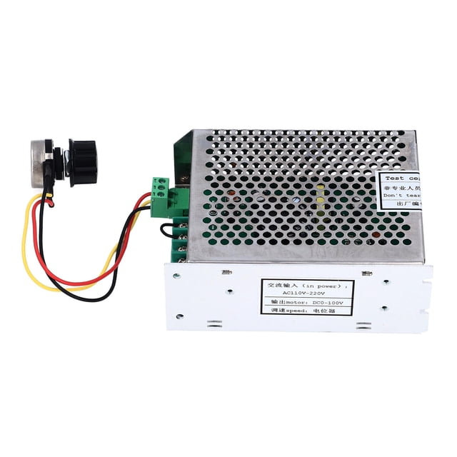 Controlador de velocidad de motor de CC PWM Entrada CA 110-220 V Salida CC 0-100 V Regulador de velocidad de motor de aleación de aluminio