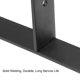 thumbnail image 4 of Soportes de estante de pared Uxcell de acero al carbono, soporte de estante de metal, refuerzo de esquina con labio 12.4"L x 1.2"W x 6"H Negro 2 piezas, 4 of 4