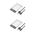 thumbnail image 4 of Sidaley Carcasa HDD transparente USB3.0 SSD, carcasa externa para disco duro móvil, 6 Gbps, compatible con dispositivo móvil portátil de Type4 NO4, 4 of 6