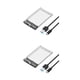 thumbnail image 4 of Injueey Carcasa HDD transparente SSD, carcasa externa para disco duro móvil de estado sólido, adaptador de 2,5 pulgadas, dispositivo móvil Type5 NO5, 4 of 6