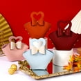 thumbnail image 4 of CSChome Gift Bag 5Pcs Convenient Colorful Mini Handbag Faux Leather Gift Bag for Parties Weddings Decoration, 4 of 7