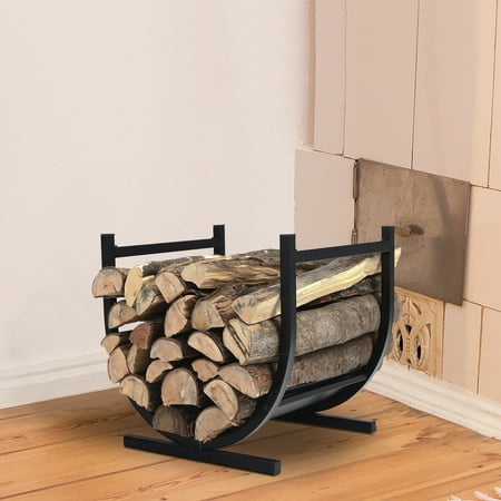 

MF Studio 17 Inches Semicirle Small Firewood Rack Steel Frame Firewood Storage Rack Suitable for Indoor and Outdoor