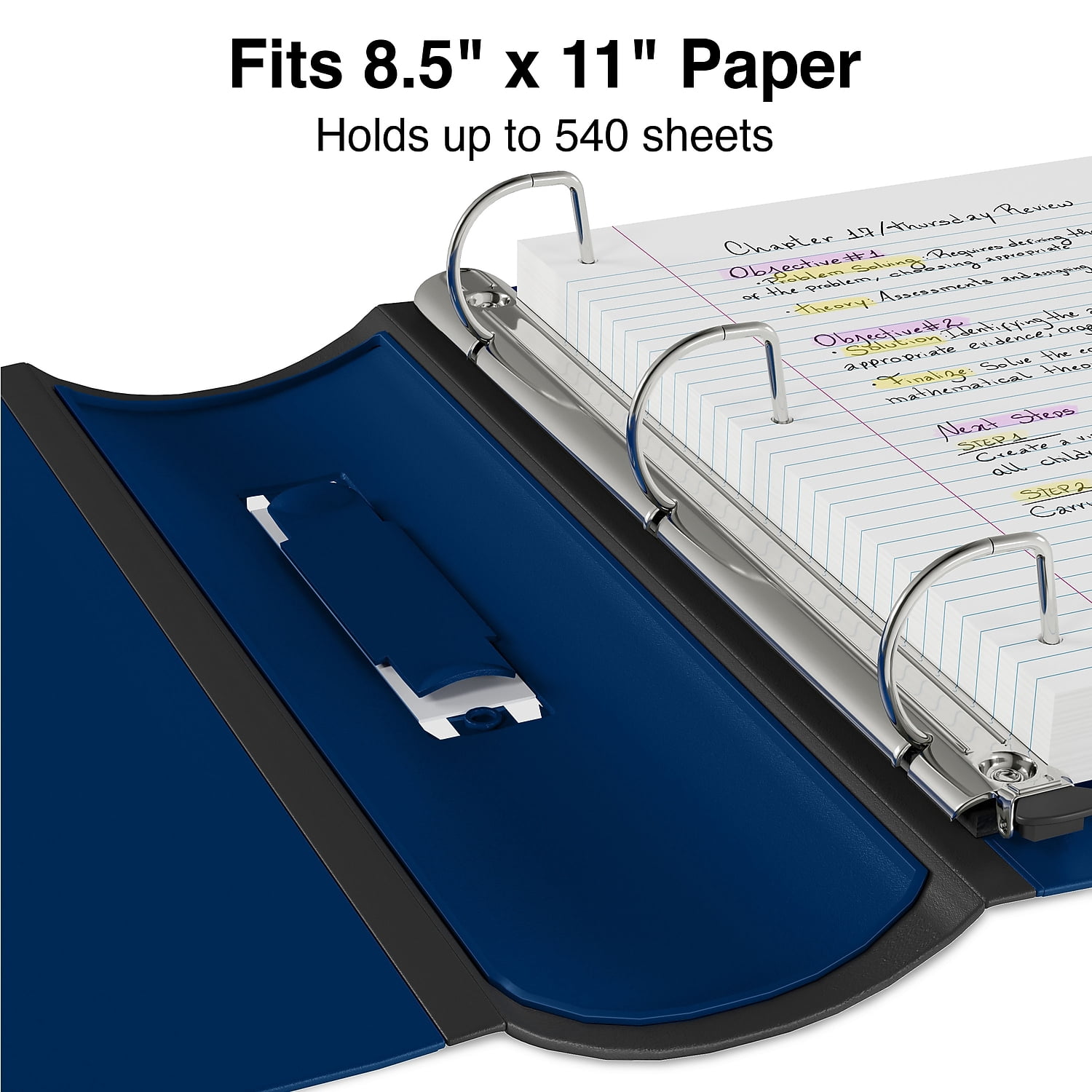 Staples 2" 3-Ring Better Binder Navy Blue 2/Pack ST55872-CCVS