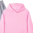 thumbnail image 3 of newwalpole Girls Sweatsuit Set 2 Piece Soft Long Sleeve Hoodie Sweatshirt and Sweatpants for Kids Fall Clothes Athletic Sweat Suit Pink for Size 15-16 Years, 3 of 3