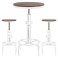 thumbnail image 5 of LumiSource Hydra Industrial Table With 2 Stools, Vintage Red/Brown Bamboo, 5 of 8