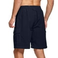 thumbnail image 4 of Sngxgn Mens Casual Performance Slim Fit Active Sports Walking Shorts(Blue,M), 4 of 6