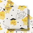 thumbnail image 2 of RUSPEPA Graduation Wrapping Paper Roll, Mini Roll, You're So Eggcellent Funny Chick Design, Cute Yellow Gift Wrap for Graduates, Perfect for Graduation Party and Celebration, 17 Inches x 16.4 Feet, 2 of 7