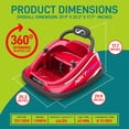 thumbnail image 2 of Serenelife 360 Degree Bumper Car with Adjustable Belt & Controls, Red, 2 of 10