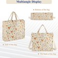 thumbnail image 6 of FORMRS Womens Corduroy Tote Bag Crossbody Shoulder Purse Handbag with Detachable Strap, Beige Chickens Pattern, 6 of 7